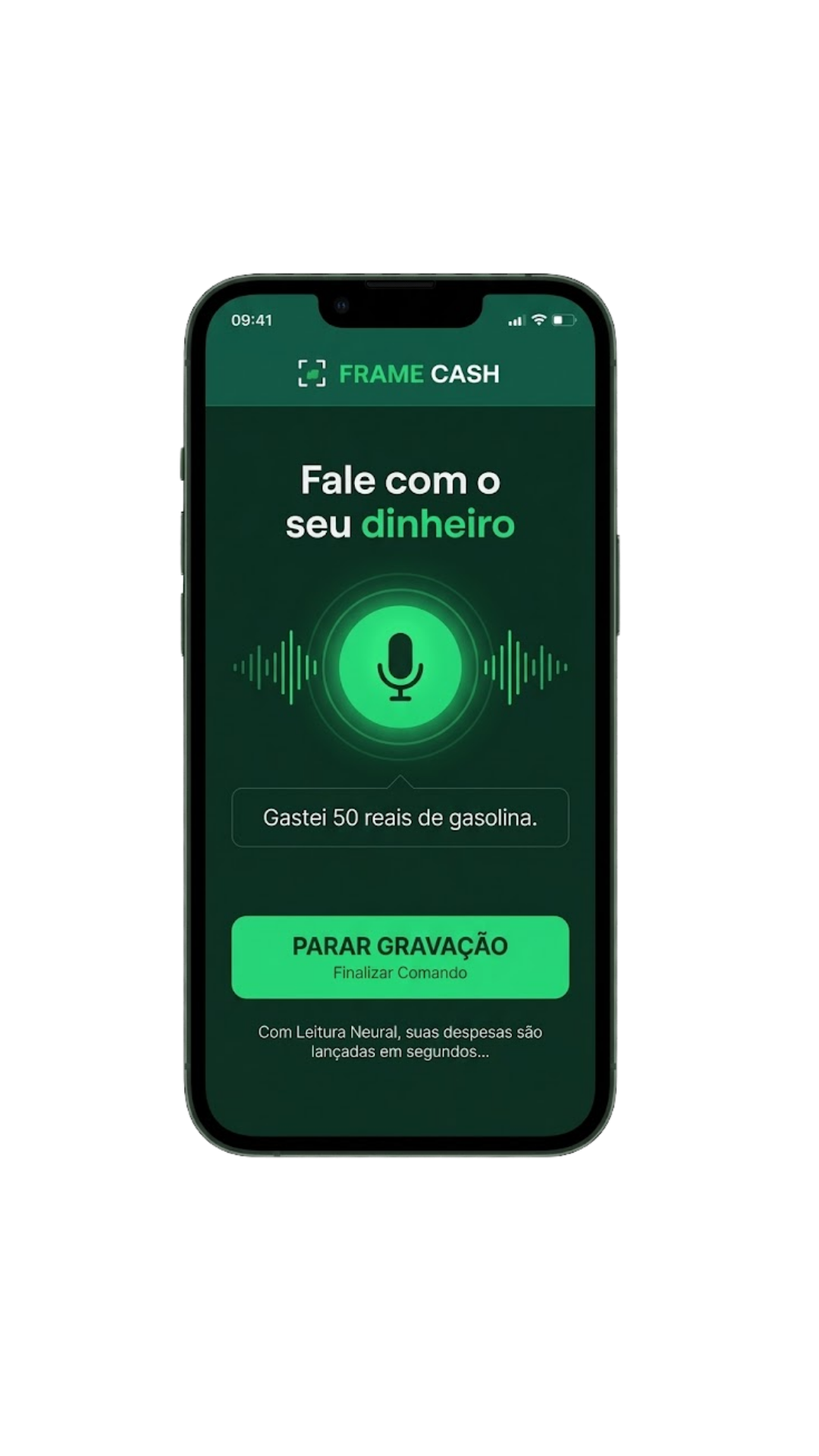 Comando de Voz Frame Cash